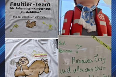 Faultier-Team am Start – Für den guten Zweck